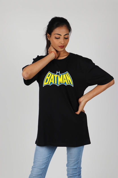 Make a bold statement with this empowering Batman T-shirt, designed for confident women