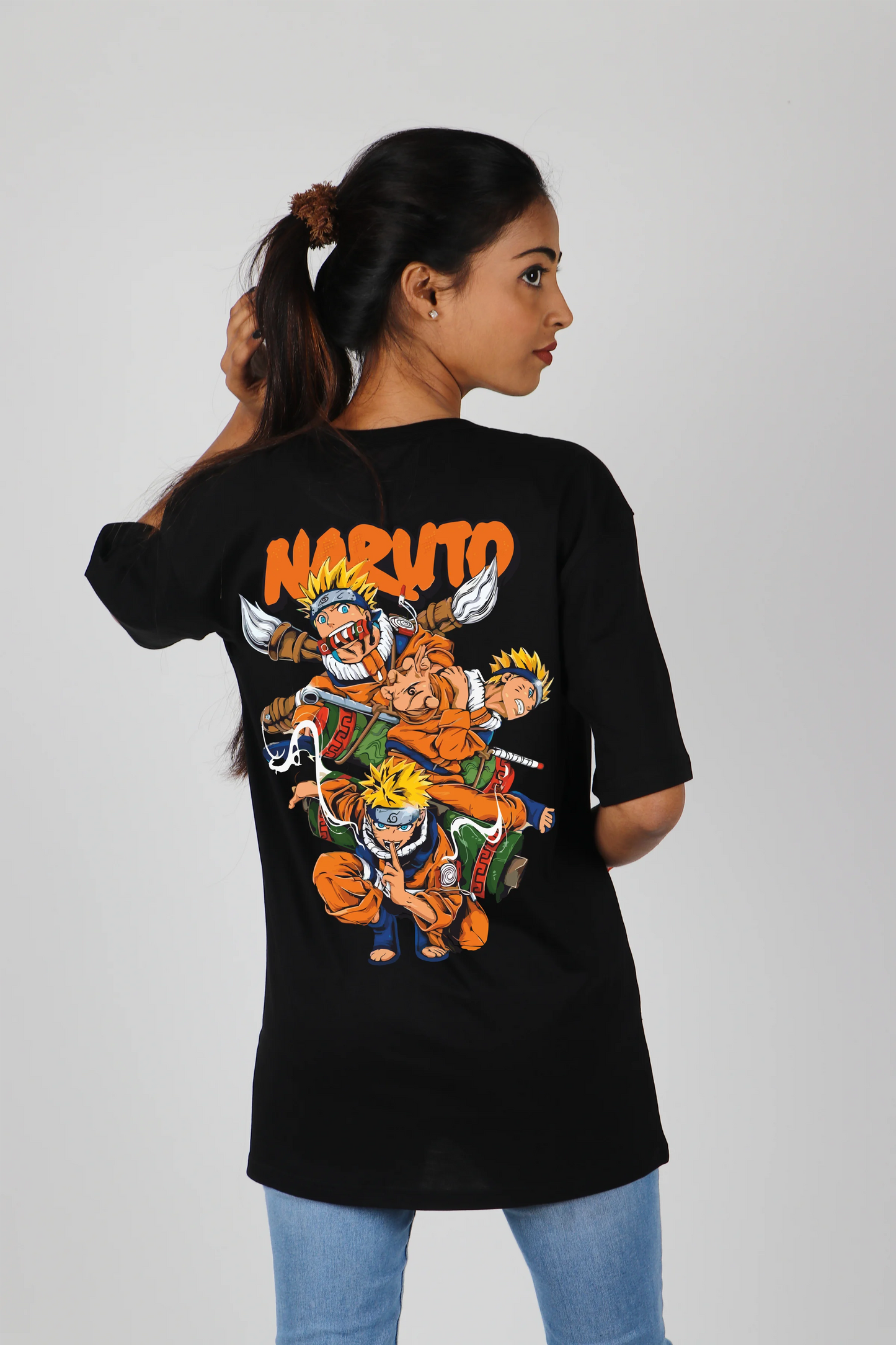 Wear the charm of the Hidden Village proudly with this stylish Naruto T-shirt for women