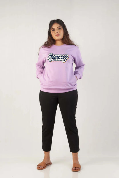 Elevate your wardrobe with this stylish lilac oversized t-shirt, blending comfort and fashion for a trendy look.