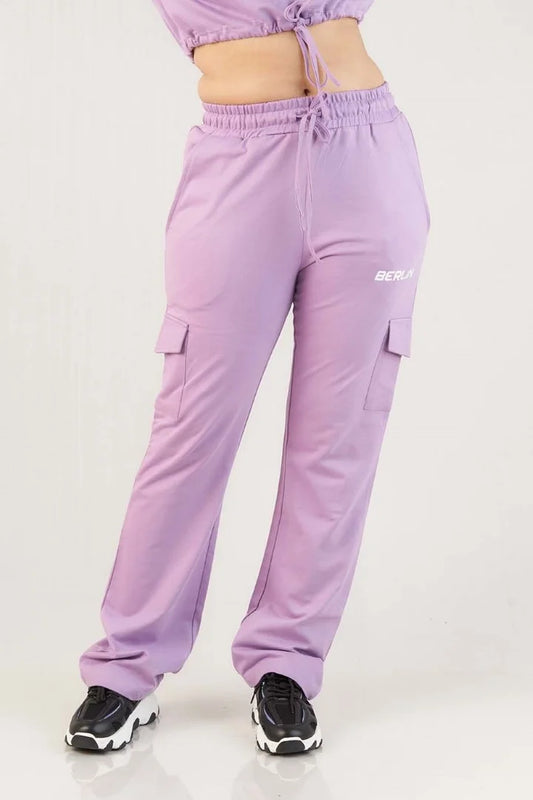  Experience on-the-go comfort with these lilac joggers, offering a stylish and relaxed option for your casual and laid-back wardrobe.