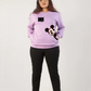 Showcase your Disney style with this charming Mickey Mouse sweatshirt, a cozy and playful addition to your wardrobe.
