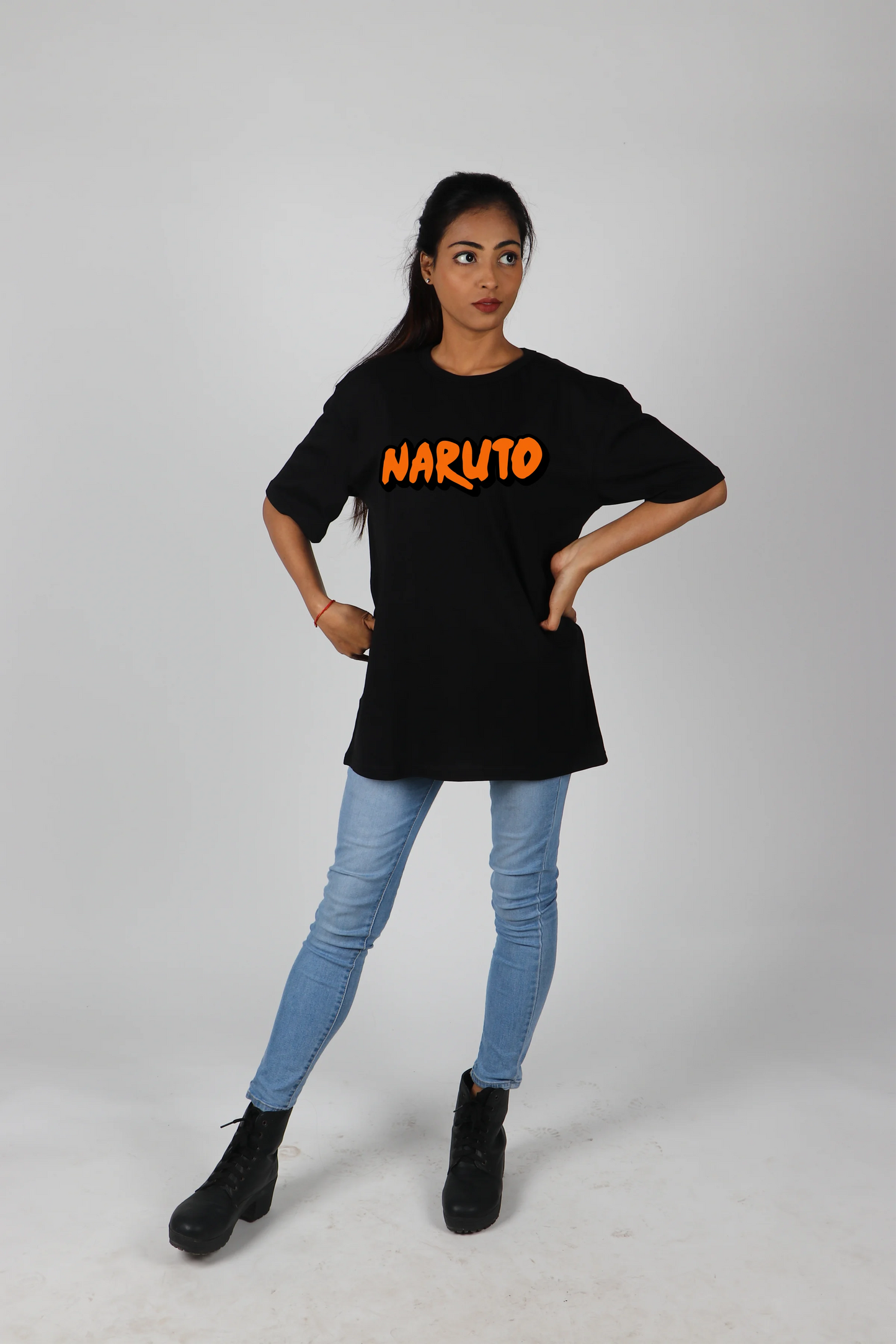 Channel confidence and ninja spirit with this empowering Naruto T-shirt designed exclusively for women.