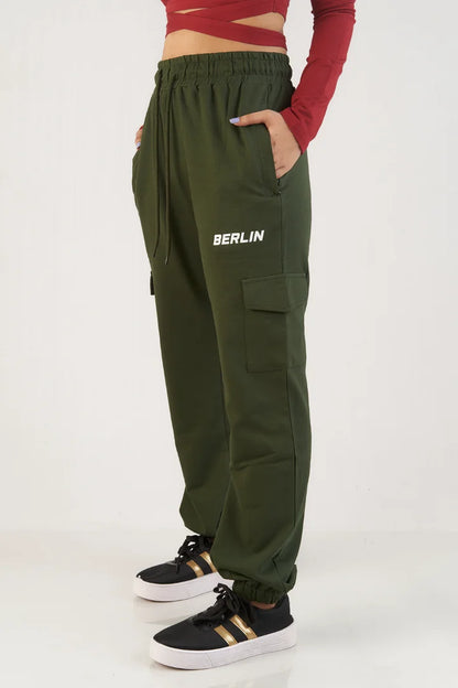 Create a casual ensemble with these olive cargo pants, a trendy and comfortable choice for expressing your laid-back style.