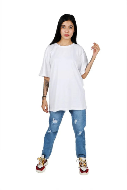 This white tee is a go-to for any casual occasion.