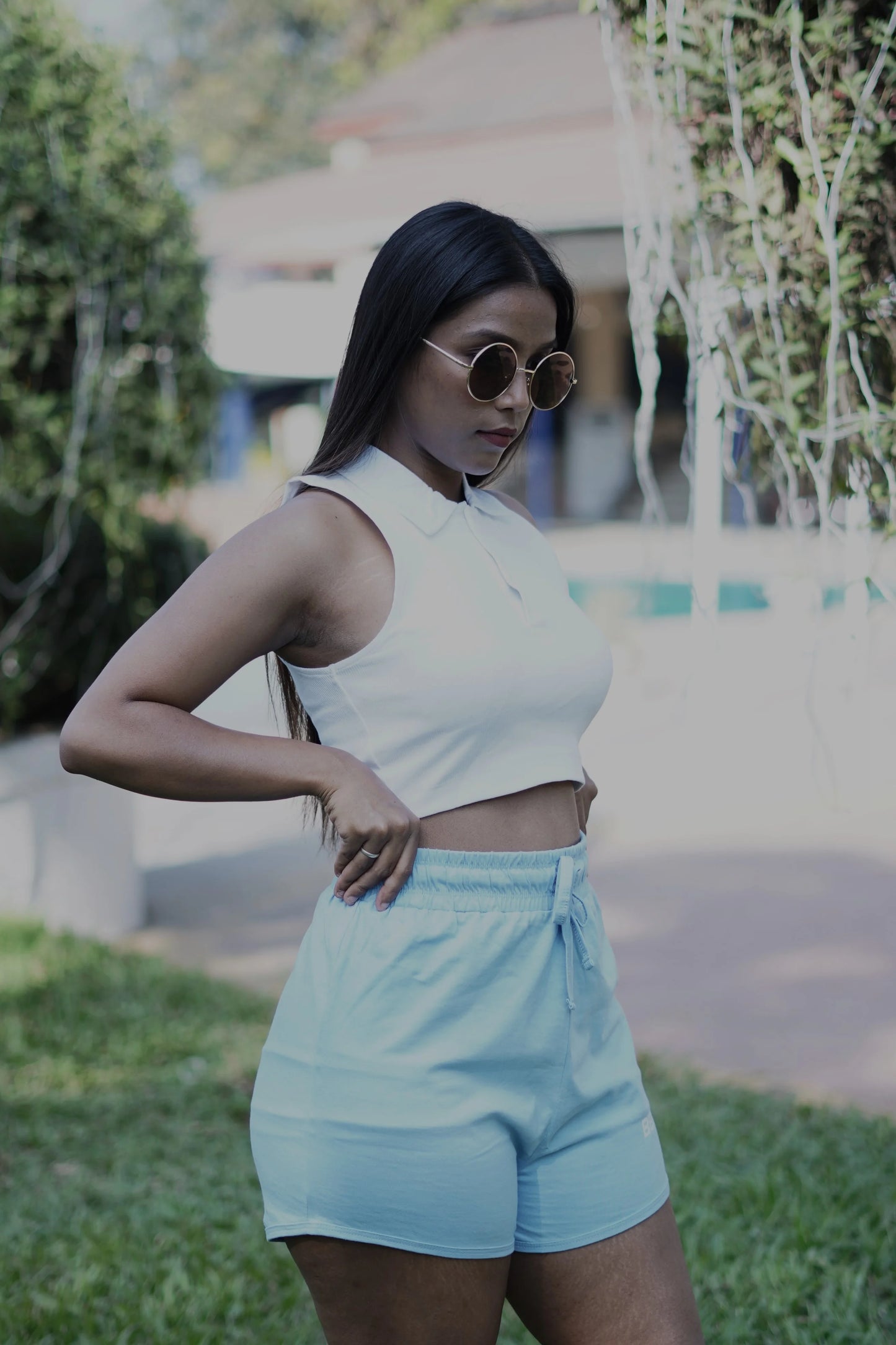 Stay in tune with fashion trends with these white tee crop tops, ensuring a stylish and on-point look for any occasion.